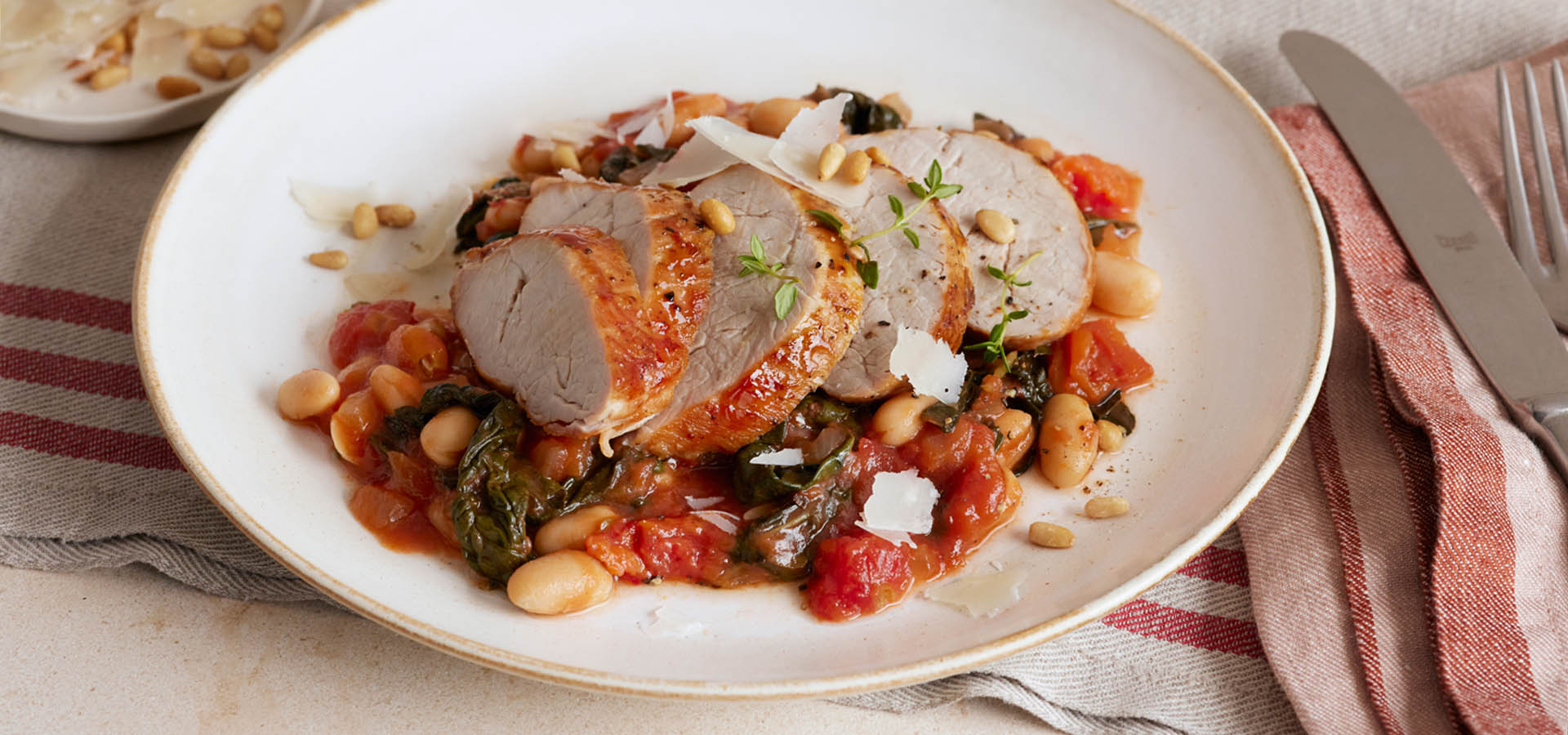 Tomato Braised Beans and Greens