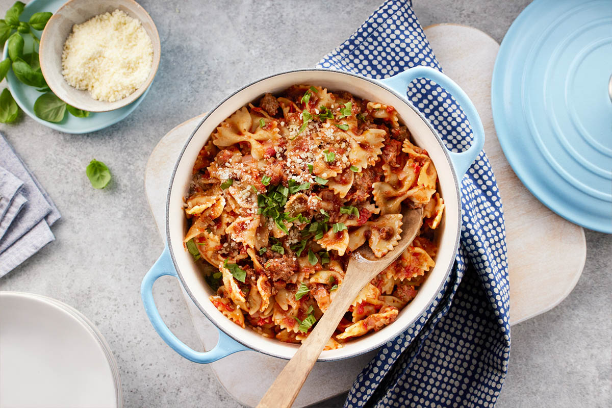 One Pot Tomato Basil Pasta