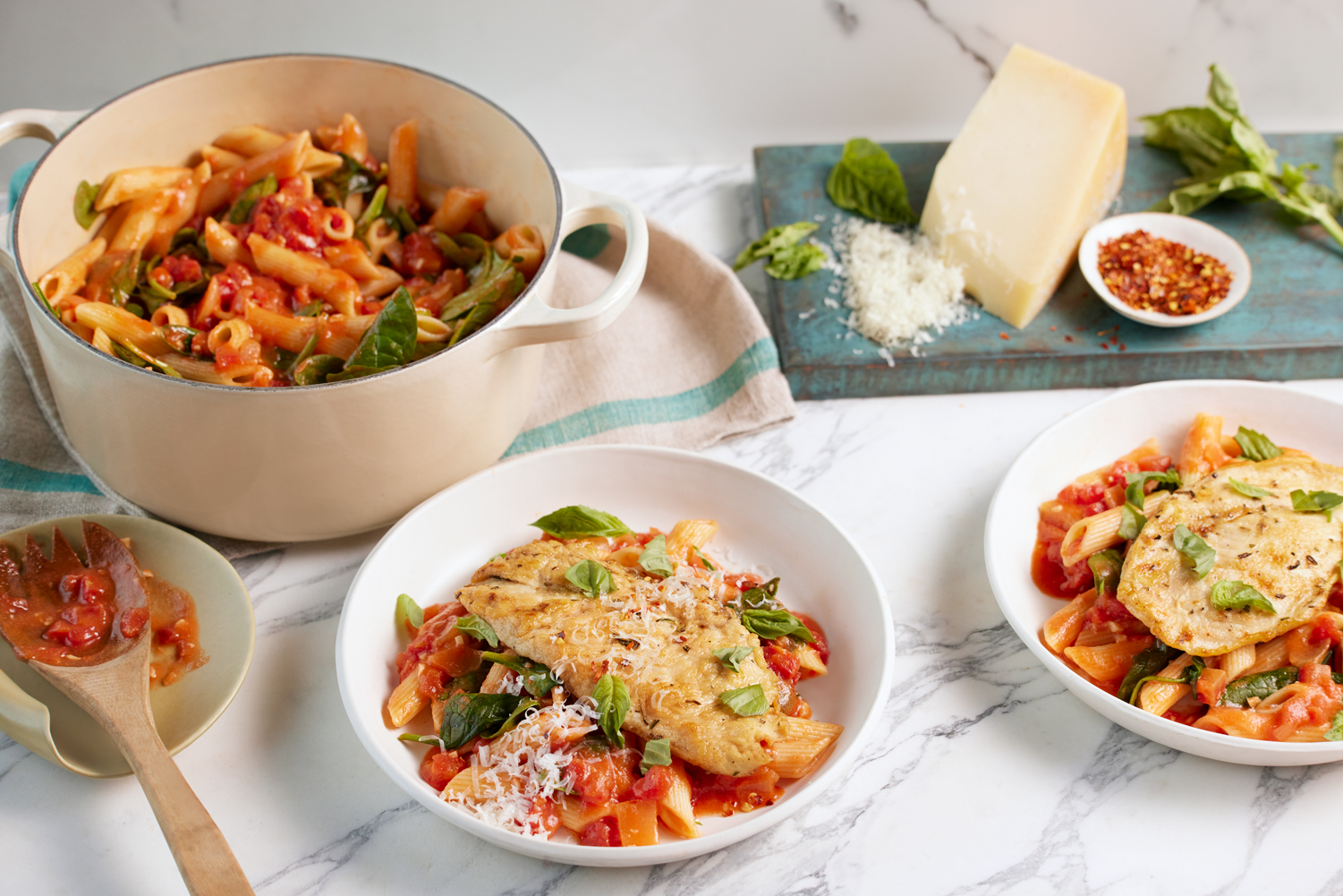 Herbed Chicken & Tomato Pasta